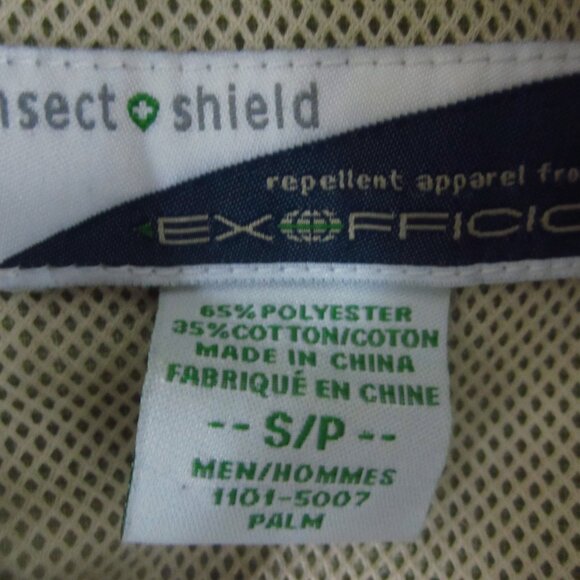 Exofficio Shirt Mens S Green Fishing Insect Shield LS Adventure Hiking Travel - Picture 3 of 6